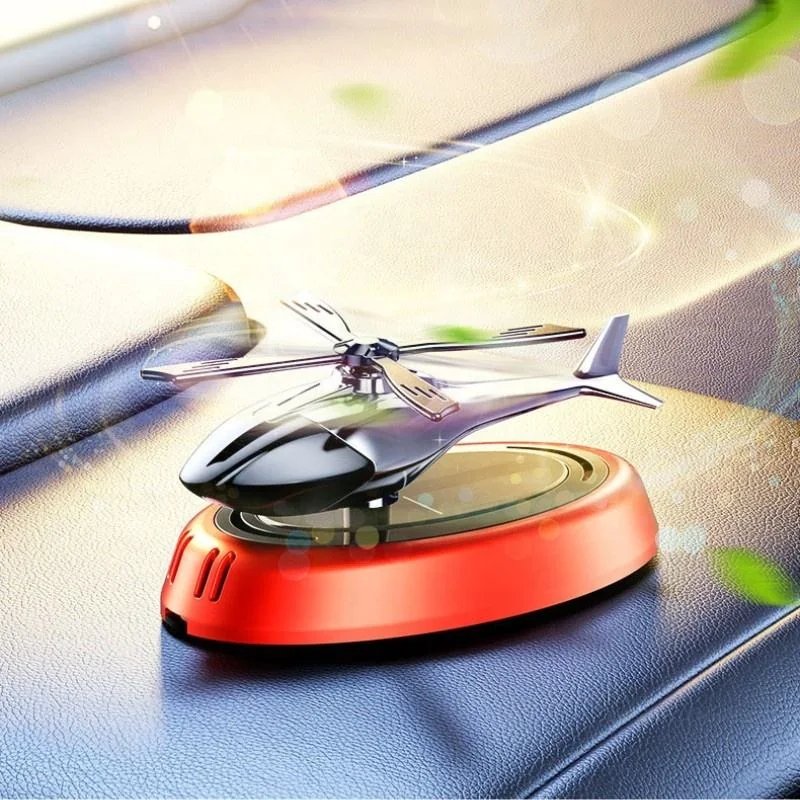 Helicopter-style solar-powered car air freshener — view 2 of 8