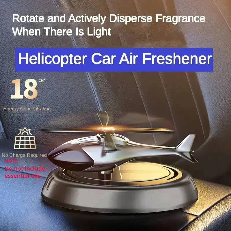 Helicopter-style solar-powered car air freshener — view 3 of 8