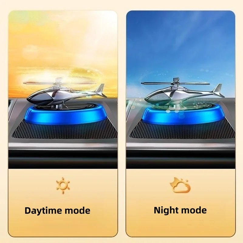 Helicopter-style solar-powered car air freshener — view 8 of 8