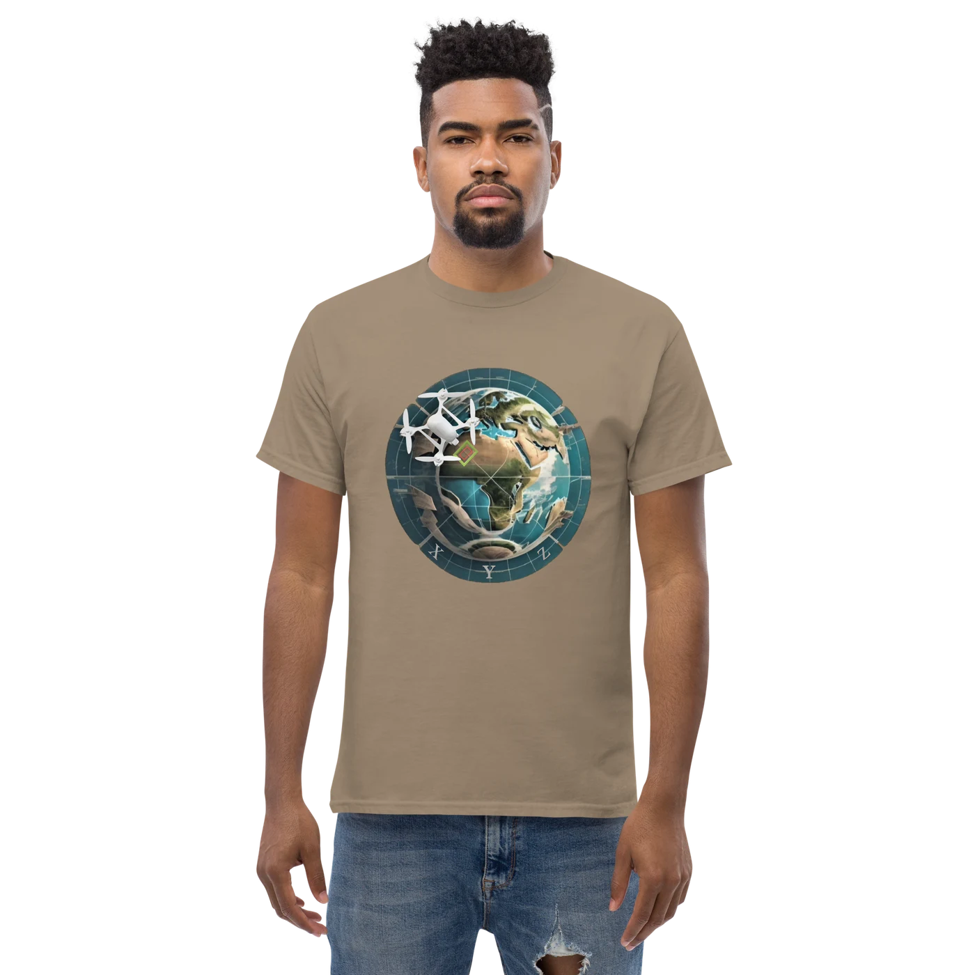 XYZ Surveyor Shirt in brown savana, front view — image 15 of 22