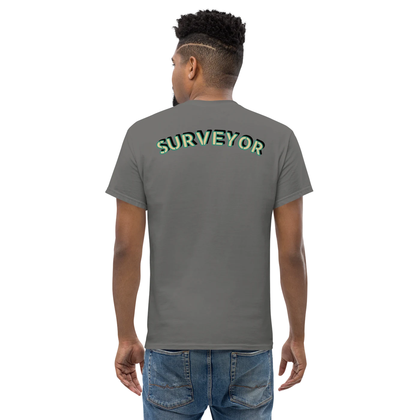 XYZ Surveyor Shirt in charcoal, back view — image 22 of 22