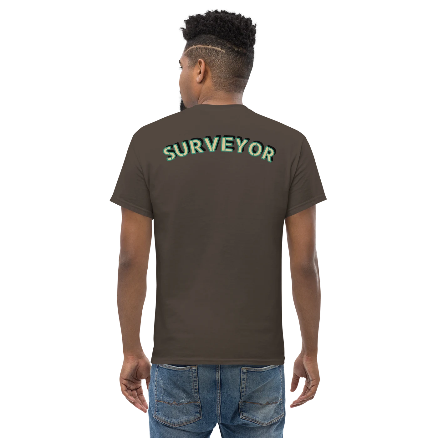 XYZ Surveyor Shirt in dark chocolate, back view — image 8 of 22