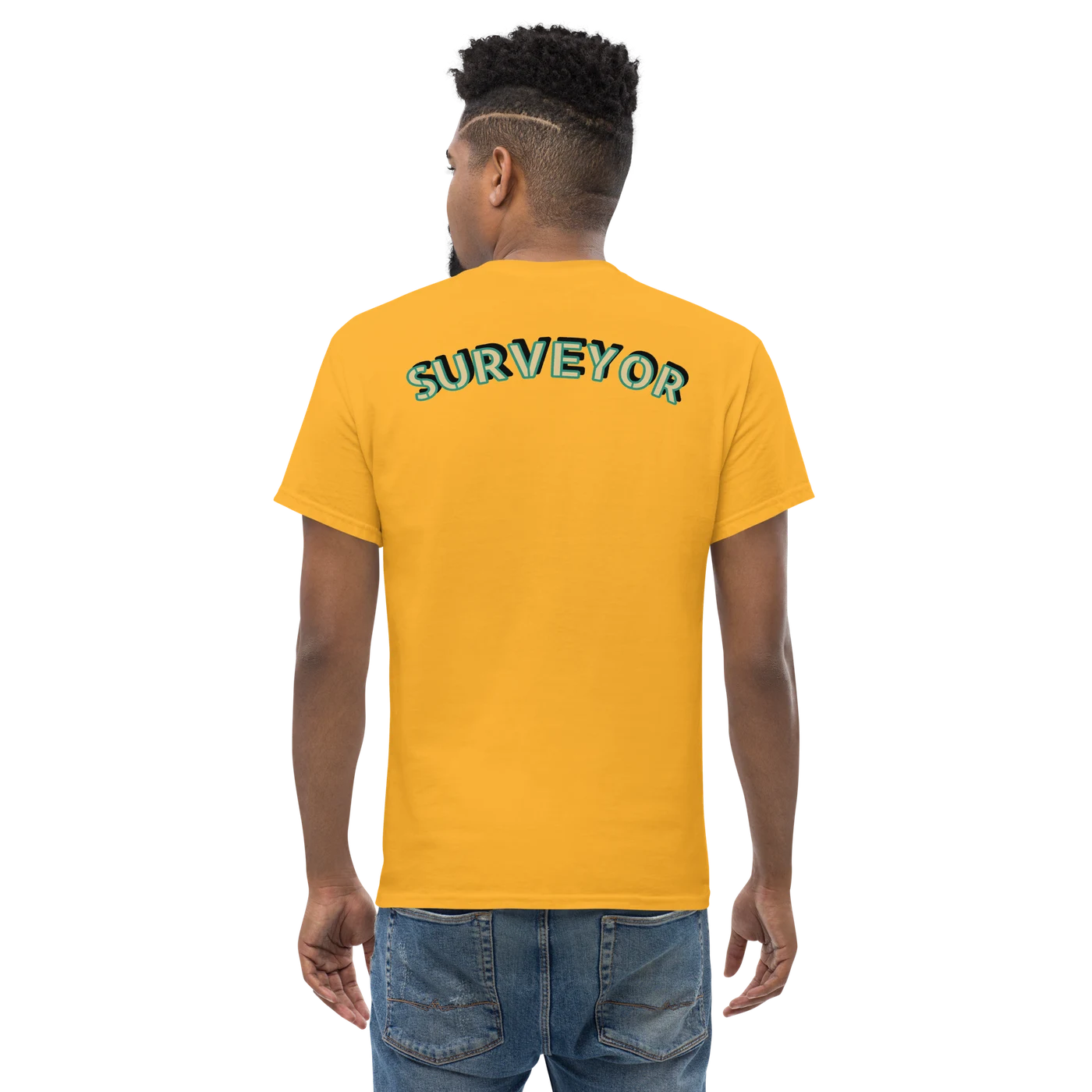 XYZ Surveyor Shirt in gold, back view — image 18 of 22