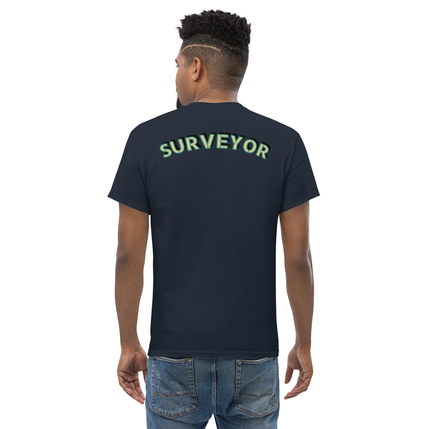 XYZ Surveyor Shirt in navy, back view — image 4 of 22