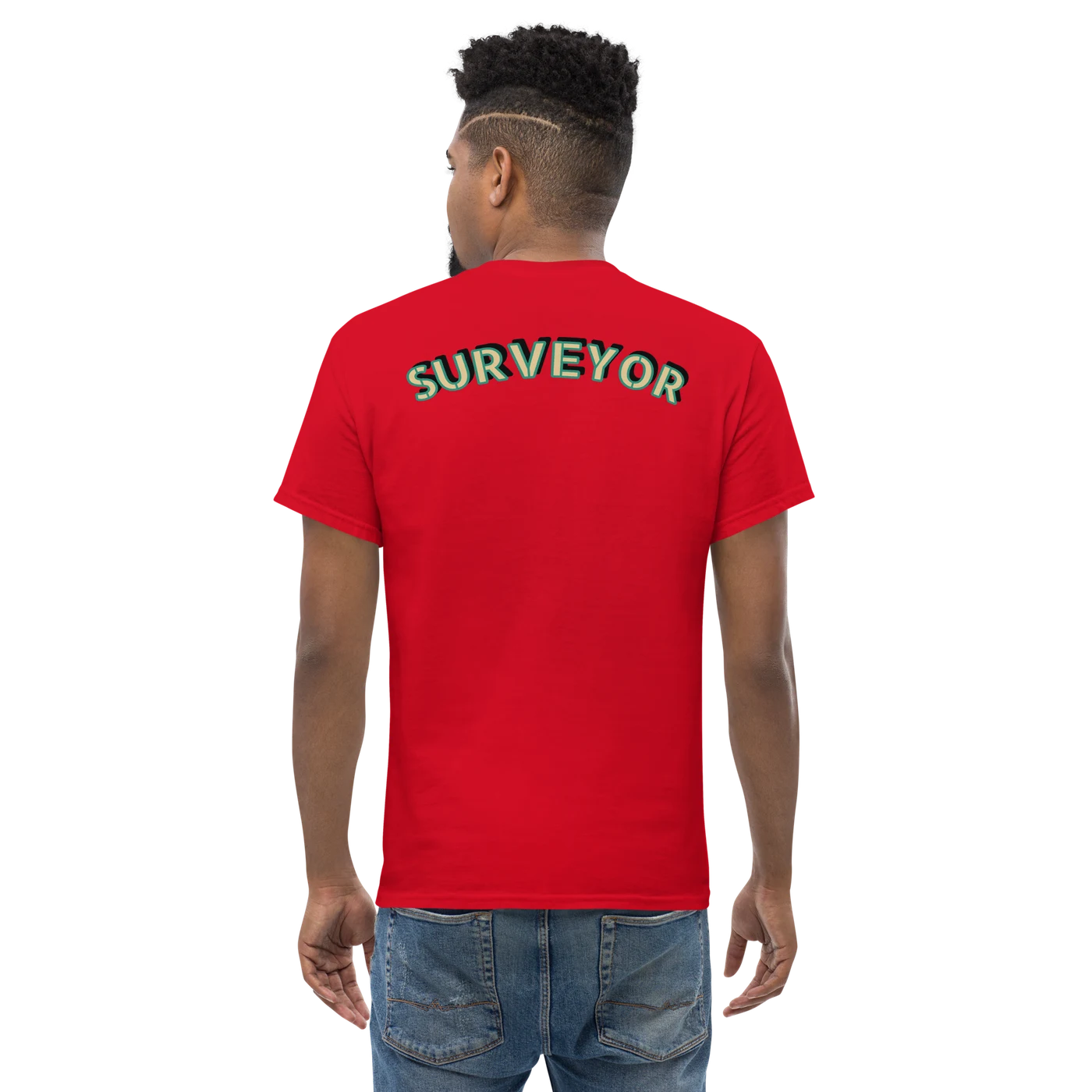 XYZ Surveyor Shirt in red, back view — image 6 of 22