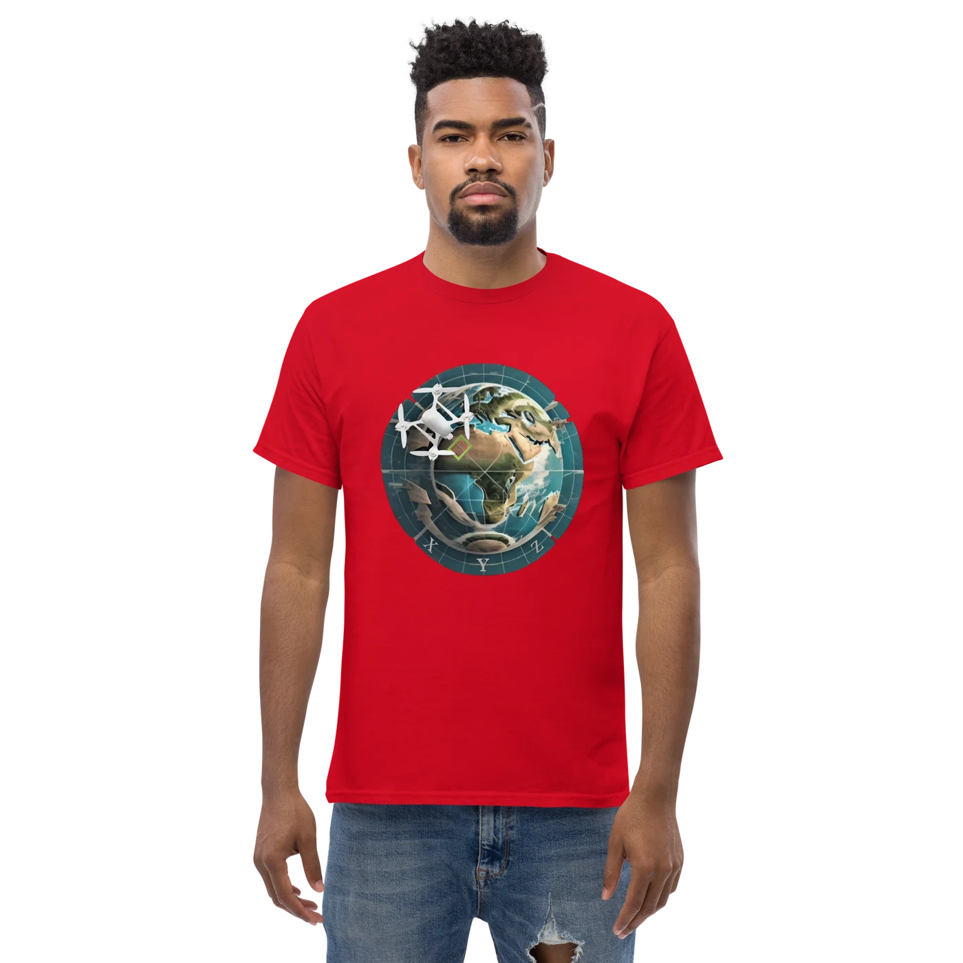 XYZ Surveyor Shirt in red, front view — image 5 of 22