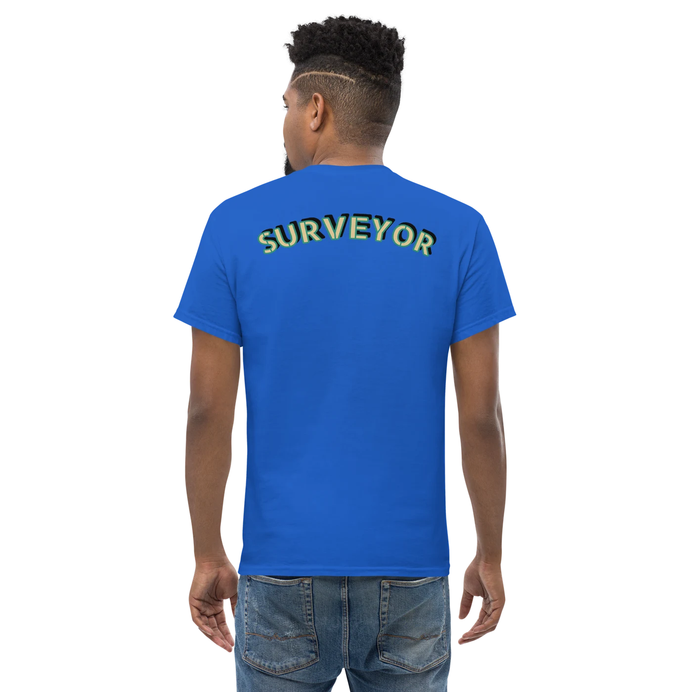 XYZ Surveyor Shirt in royal blue, back view — image 10 of 22