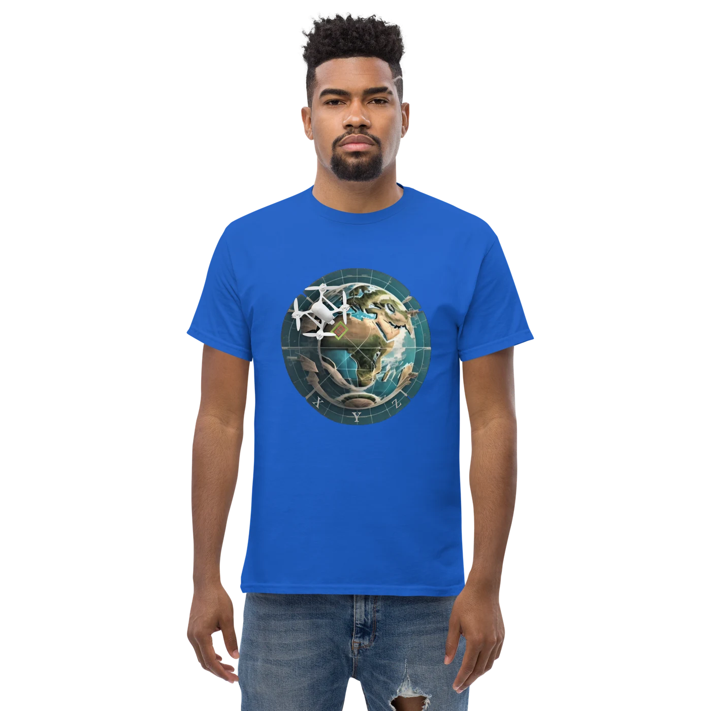 XYZ Surveyor Shirt in royal blue, front view — image 9 of 22