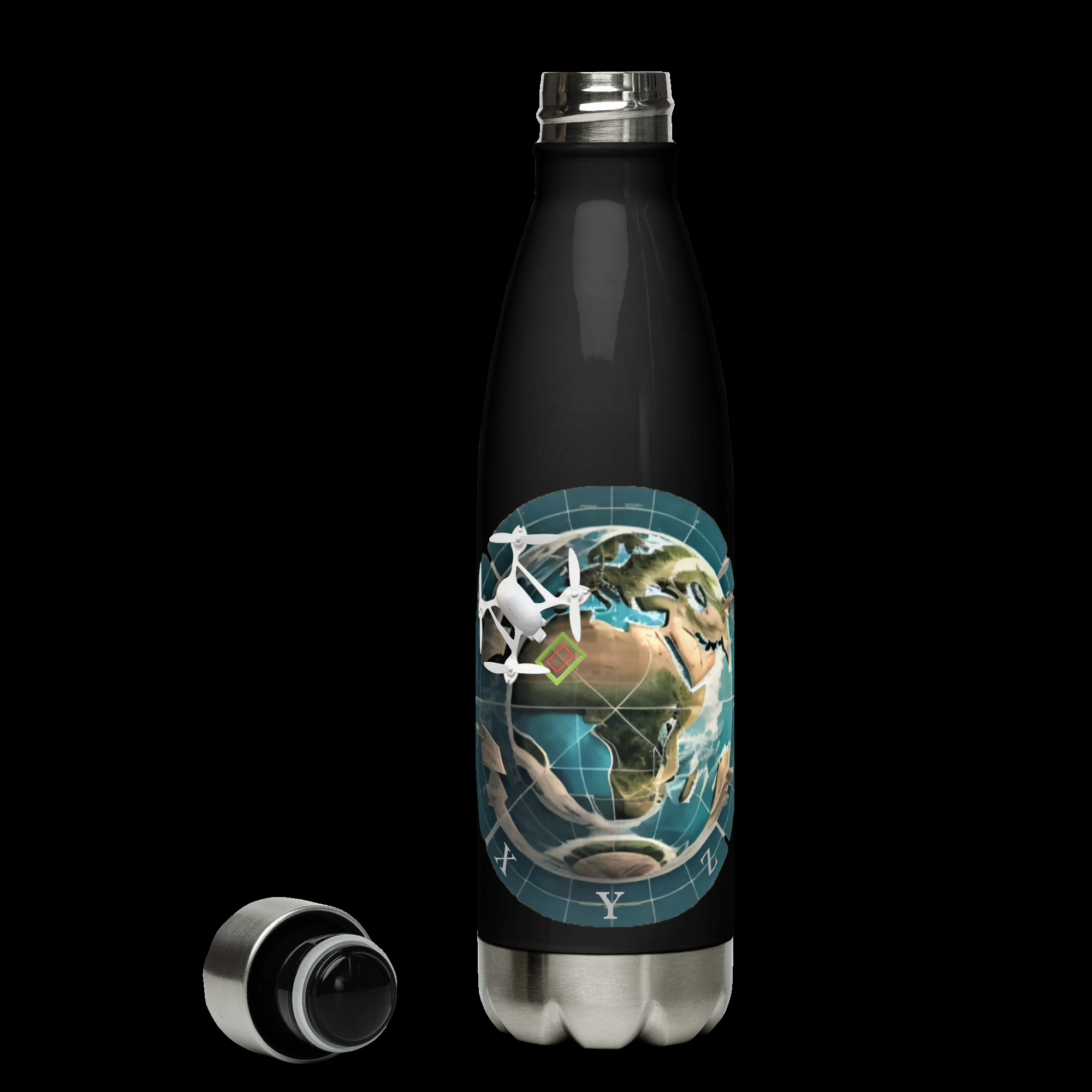 XYZ Travel Bottle in black